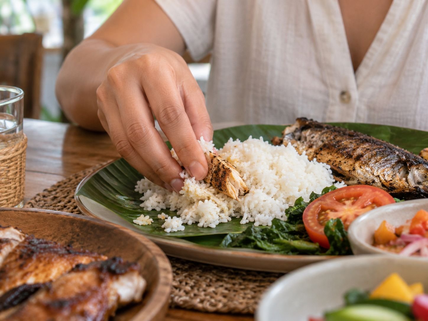 Kamayan: eating with your hands
