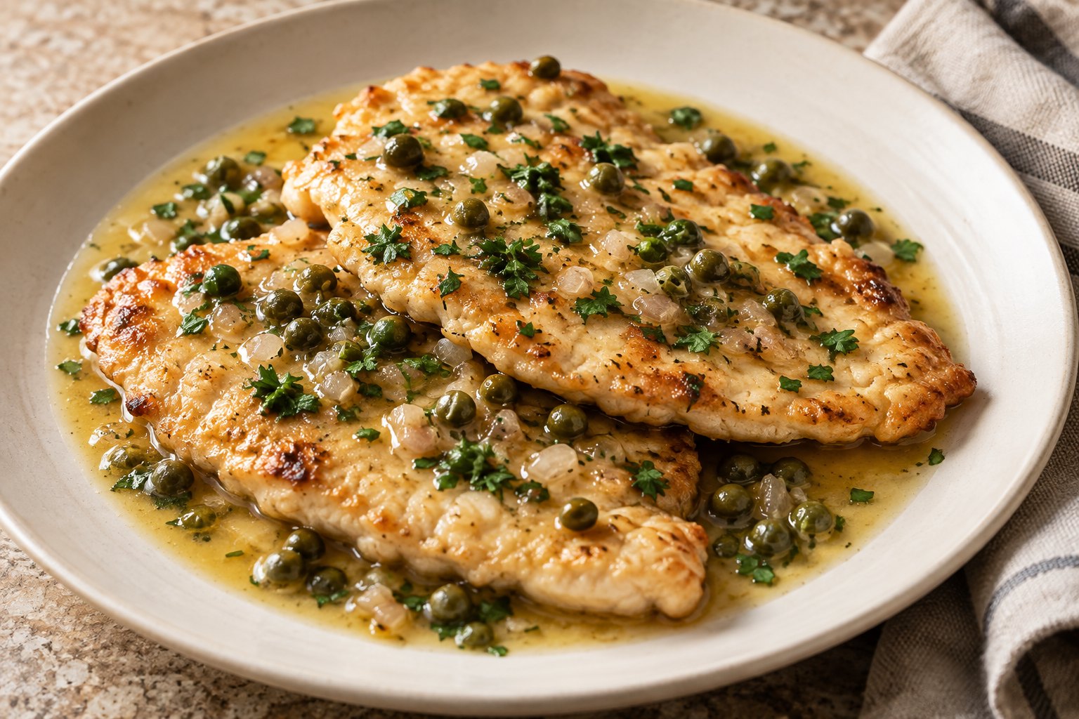 Chicken Piccata with Lemon and Capers