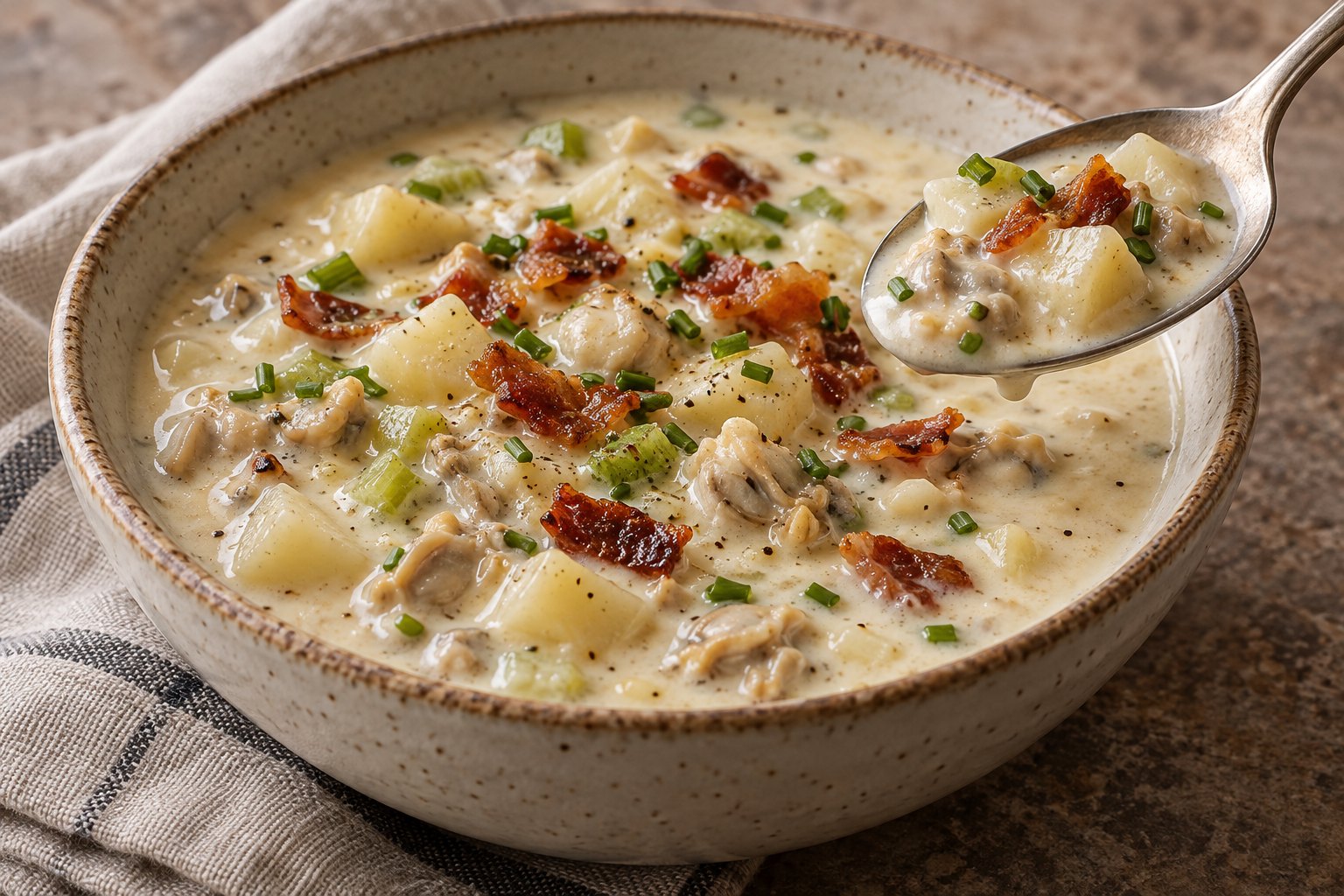 New England Clam Chowder Soup