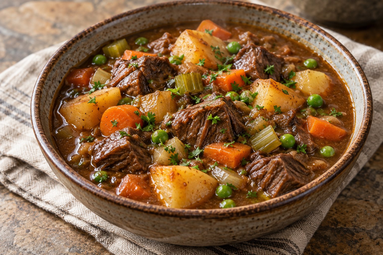 Classic Beef Stew with Potatoes and Carrots