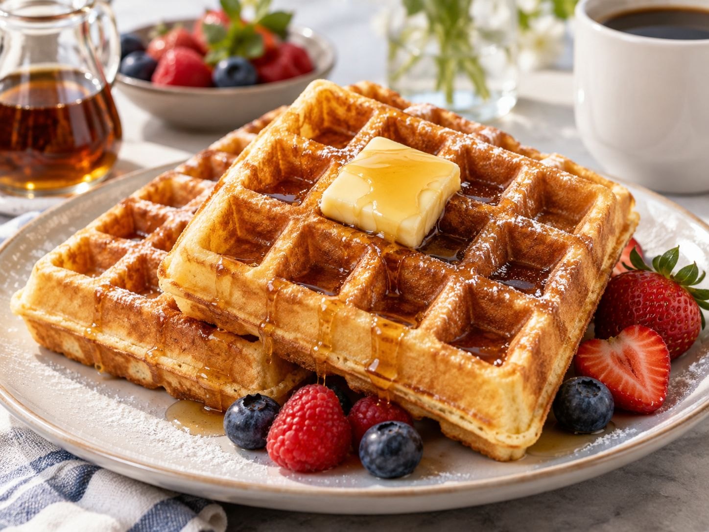 Crispy Belgian-Style Waffles
