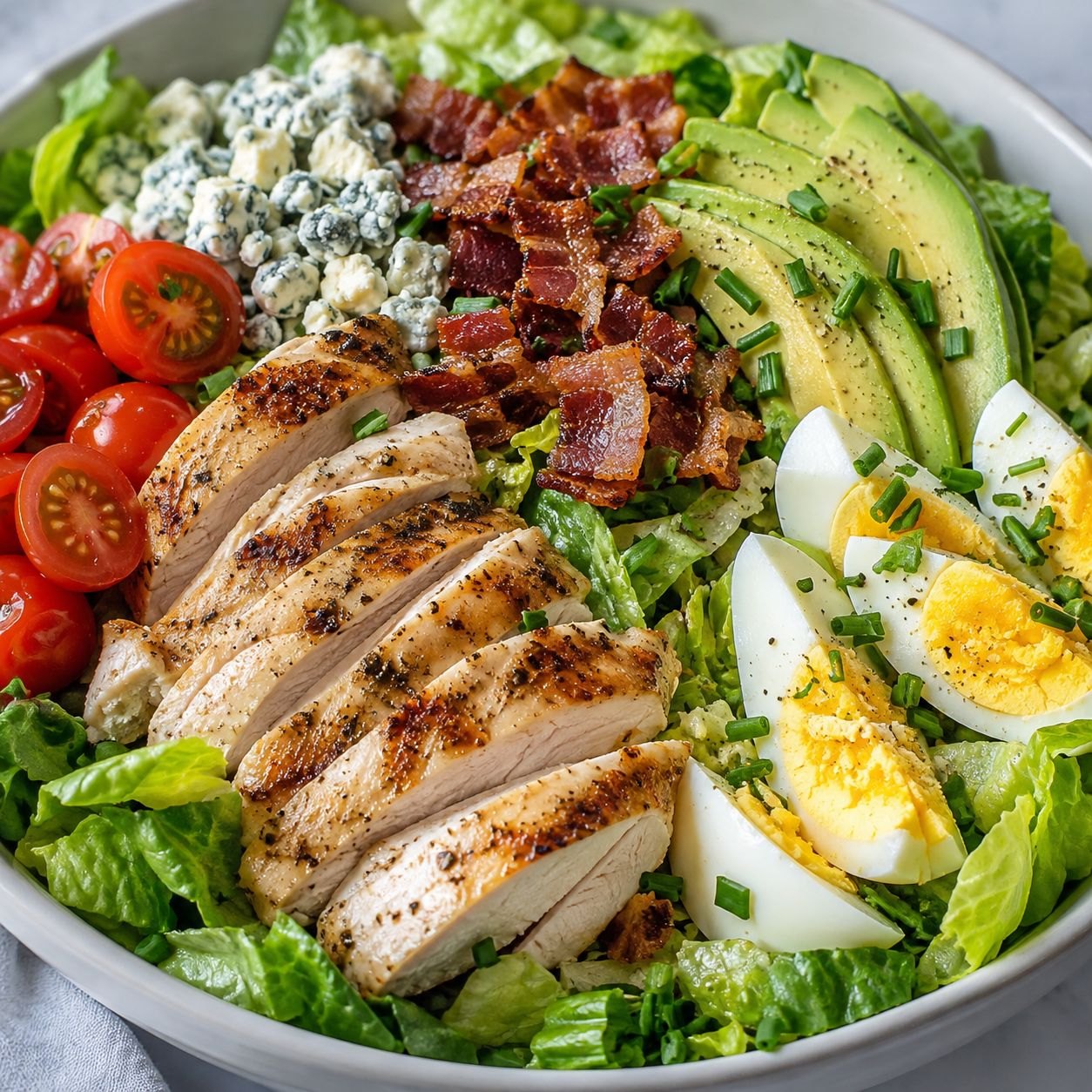 Cobb Salad with Chicken, Bacon and Avocado