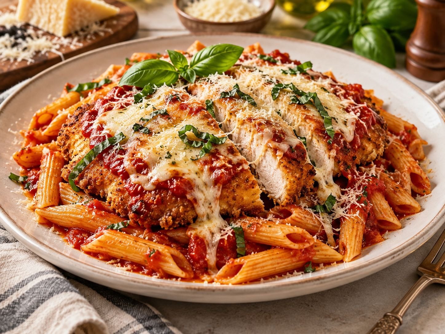 Chicken Parmesan Pasta