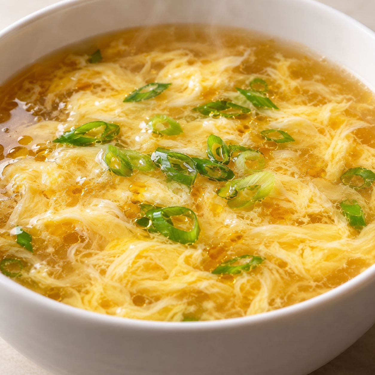 Egg Drop Soup with Silky Egg Ribbons